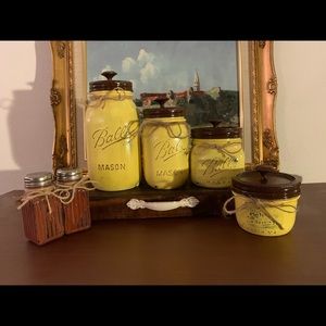 Mason jar kitchen storage